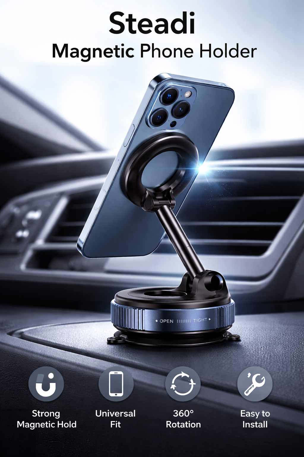 Steadi™ Magsafe Magnetic Phone Holder